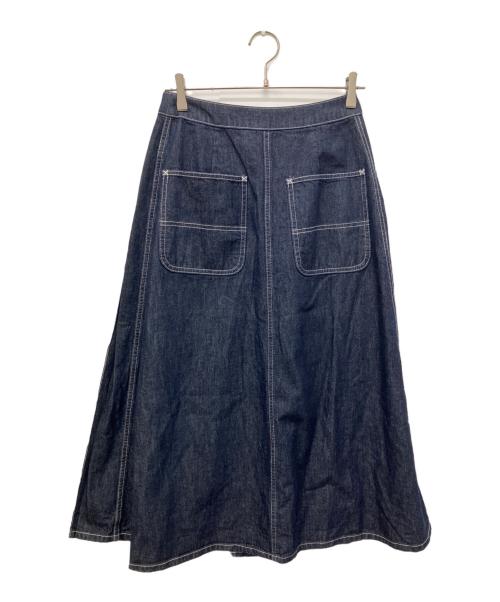 BEAMS BOY（ビームスボーイ）BEAMS BOY (ビームスボーイ) ラップ プリーツ スカート インディゴ サイズ:1の古着・服飾アイテム