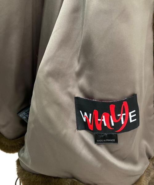 MY WHITE（マイ ホワイト）MY WHITE (マイ ホワイト) エコファーブルゾン ブラウン サイズ:Freeの古着・服飾アイテム