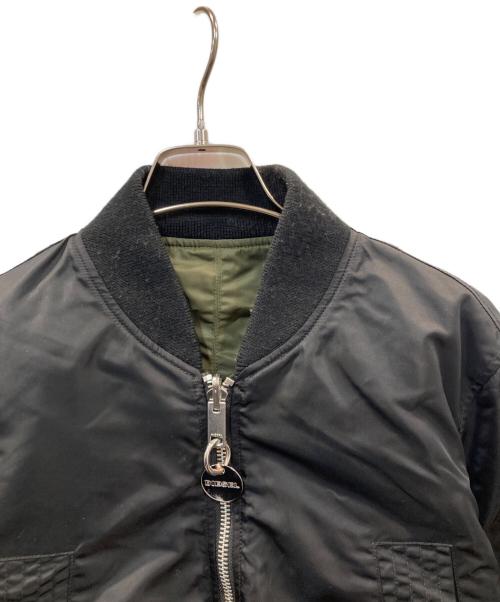 DIESEL（ディーゼル）DIESEL (ディーゼル) クロップドボンバージャケット ブラック サイズ:XSの古着・服飾アイテム