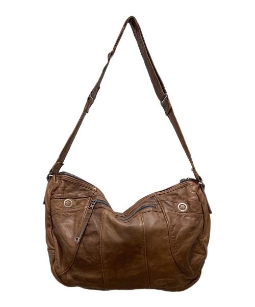 master-piece（マスターピース）master-piece (マスターピース) レザーショルダーバッグ ブラウンの古着・服飾アイテム