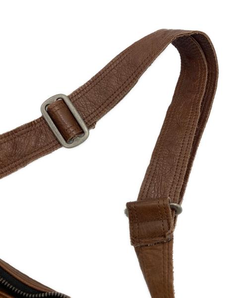 master-piece（マスターピース）master-piece (マスターピース) レザーショルダーバッグ ブラウンの古着・服飾アイテム