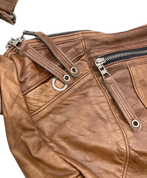 master-piece（マスターピース）master-piece (マスターピース) レザーショルダーバッグ ブラウンの古着・服飾アイテム