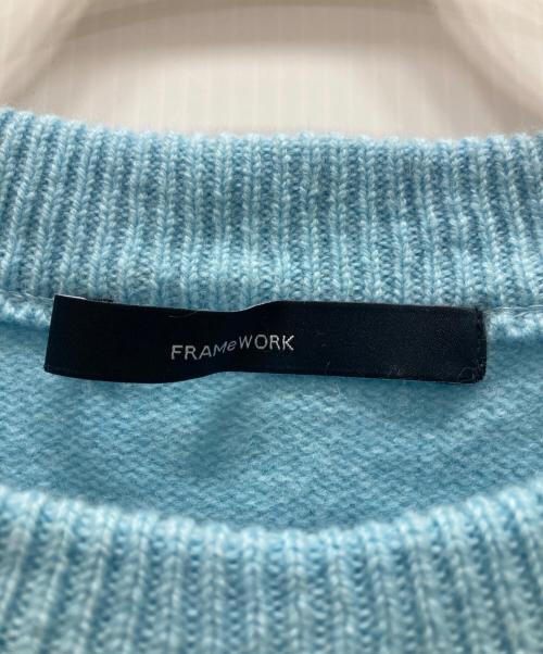 FRAMeWORK（フレームワーク）FRAMeWORK (フレームワーク) ラグランスリーブ ワイドプルオーバー スカイブルー サイズ:Freeの古着・服飾アイテム