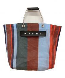 MARNI（マルニ）の古着「ストライプメッシュトートバッグ」｜マルチカラー