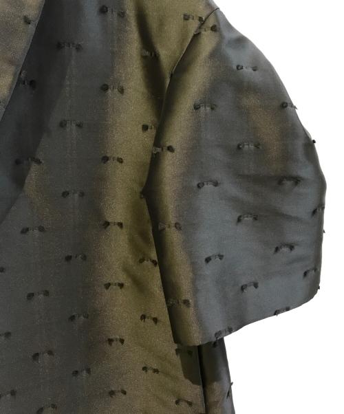 UNITED ARROWS（ユナイテッドアローズ）UNITED ARROWS (ユナイテッドアローズ) リボンカットジャガードコート ブラック サイズ:36の古着・服飾アイテム