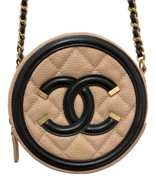 CHANEL（シャネル）CHANEL (シャネル) ショルダーポーチ ベージュの古着・服飾アイテム