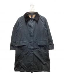 Barbour×MARGARET HOWELL（バブアー×マーガレットハウエル）の古着「ヘビーウォッシュコットンコート」｜ネイビー