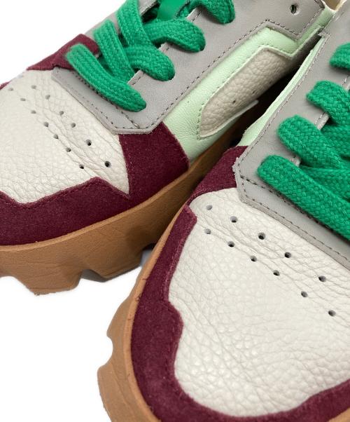 4ccccees（フォーシーズ）4ccccees (フォーシーズ) 厚底スニーカー ワインレッド サイズ:36の古着・服飾アイテム
