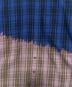 中古・古着 VETEMENTS (ヴェトモン) BLEACHED FLANNEL SHIRT ブルー×ピンク サイズ:XS：26000円