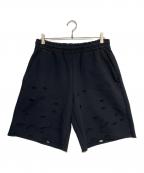 VETEMENTSヴェトモン）の古着「Destroyed Shorts」｜ブラック