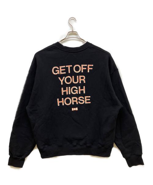 NAHMIAS（ナミアス）NAHMIAS (ナミアス) High Horse Crewneck ブラック サイズ:Lの古着・服飾アイテム