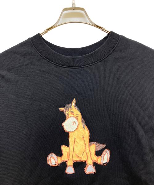 NAHMIAS（ナミアス）NAHMIAS (ナミアス) High Horse Crewneck ブラック サイズ:Lの古着・服飾アイテム