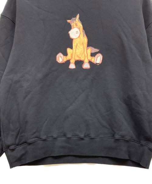 NAHMIAS（ナミアス）NAHMIAS (ナミアス) High Horse Crewneck ブラック サイズ:Lの古着・服飾アイテム