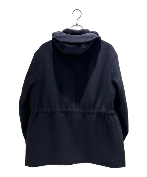 EMPORIO ARMANI（エンポリオ アルマーニ）EMPORIO ARMANI (エンポリオ アルマーニ) Hooded blouson in wool cloth フード付きブルゾン ウールクロス ネイビー サイズ:44の古着・服飾アイテム
