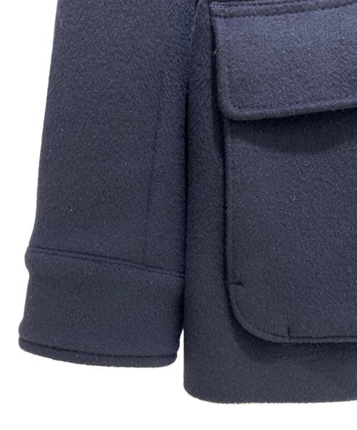 EMPORIO ARMANI（エンポリオ アルマーニ）EMPORIO ARMANI (エンポリオ アルマーニ) Hooded blouson in wool cloth フード付きブルゾン ウールクロス ネイビー サイズ:44の古着・服飾アイテム