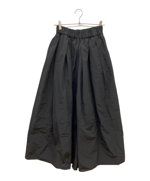 LOHEN（ローヘン）LOHEN (ローヘン) ハイカウントグログランスカートパンツ ブラック サイズ:FREEの古着・服飾アイテム