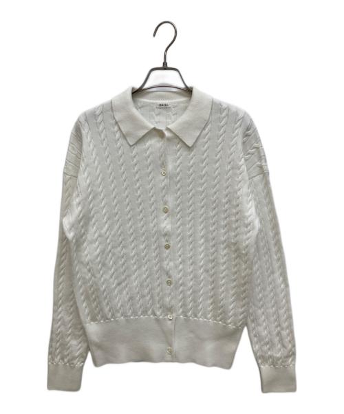 BRILL（ブリル）BRILL (ブリル) ケーブルニットカーディガン ホワイト サイズ:FREEの古着・服飾アイテム