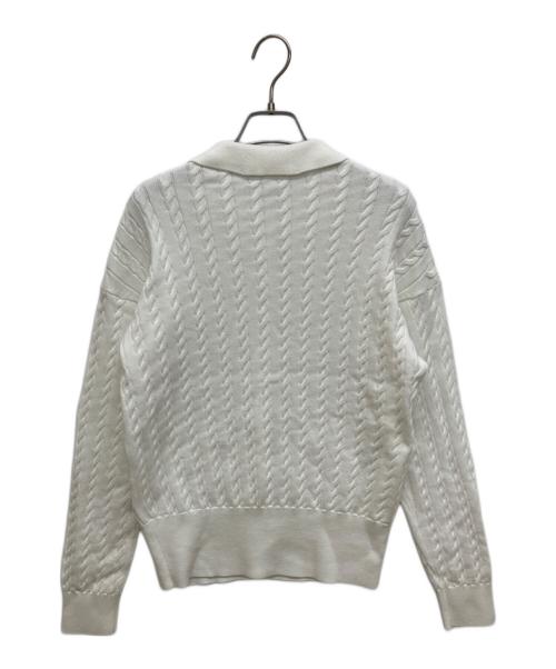 BRILL（ブリル）BRILL (ブリル) ケーブルニットカーディガン ホワイト サイズ:FREEの古着・服飾アイテム