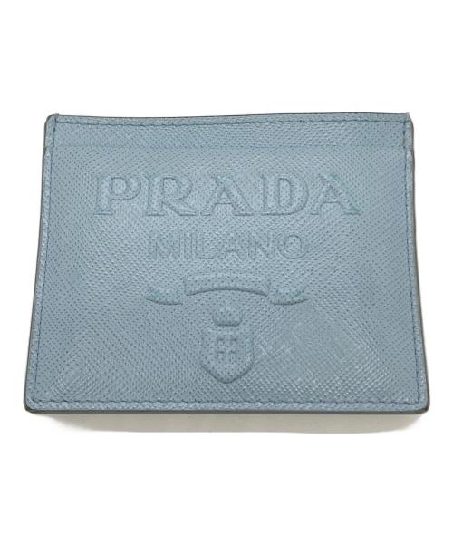 PRADA（プラダ）PRADA (プラダ) カードケース ブルーの古着・服飾アイテム