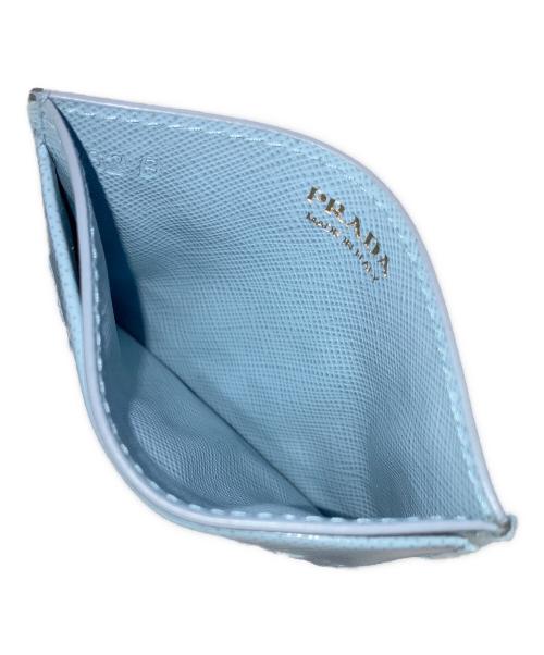 PRADA（プラダ）PRADA (プラダ) カードケース ブルーの古着・服飾アイテム