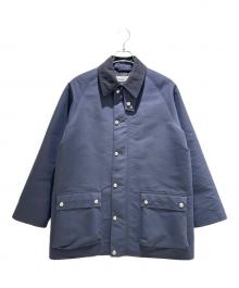 GALERIE VIE（ギャルリーヴィー）の古着「ダブルクロス ステンカラーショートコート 23084408203」｜ネイビー