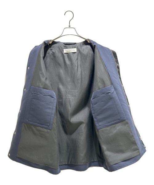 GALERIE VIE（ギャルリーヴィー）GALERIE VIE (ギャルリーヴィー) ダブルクロス ステンカラーショートコート 23084408203 ネイビー サイズ:FREEの古着・服飾アイテム