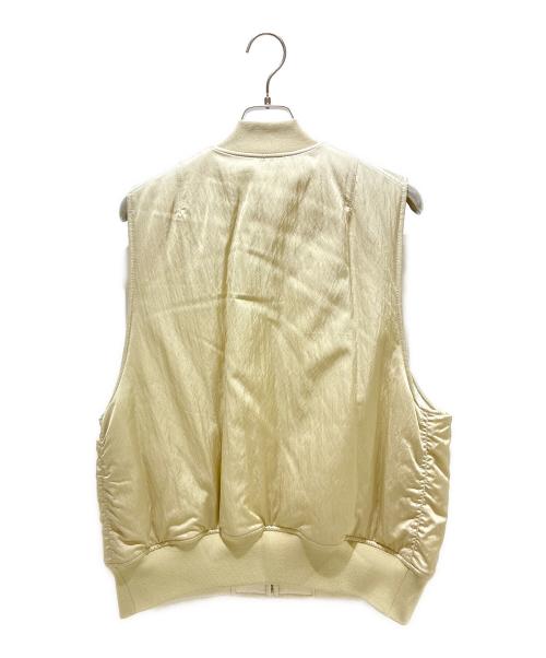 GALERIE VIE（ギャルリーヴィー）GALERIE VIE (ギャルリーヴィー) パディングサテン フライトベスト ベージュ サイズ:FREEの古着・服飾アイテム
