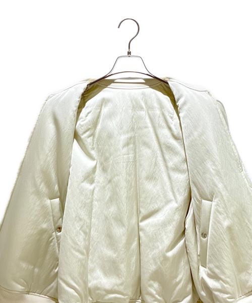 GALERIE VIE（ギャルリーヴィー）GALERIE VIE (ギャルリーヴィー) パディングサテン フライトベスト ベージュ サイズ:FREEの古着・服飾アイテム