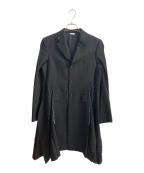 COMME des GARCONS HOMME PLUSコムデギャルソンオムプリュス）の古着「再構築 カットオフ ジャケット」｜ブラック