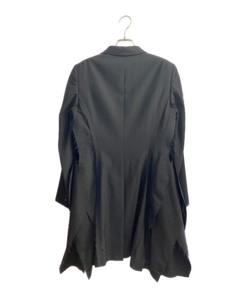 COMME des GARCONS HOMME PLUS（コムデギャルソンオムプリュス）COMME des GARCONS HOMME PLUS (コムデギャルソンオムプリュス) 再構築 カットオフ ジャケット ブラック サイズ:ＸＳの古着・服飾アイテム