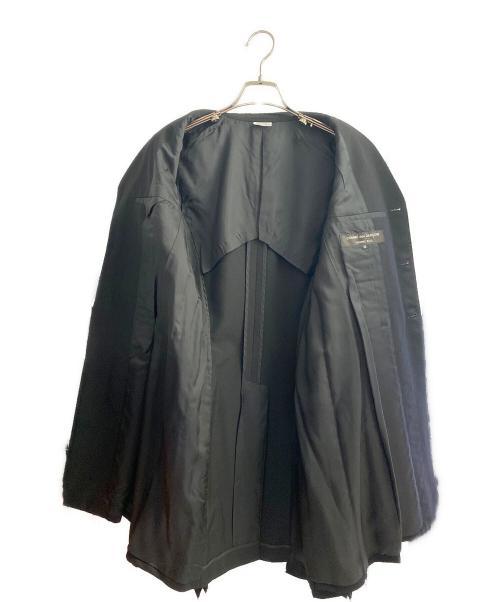 COMME des GARCONS HOMME PLUS（コムデギャルソンオムプリュス）COMME des GARCONS HOMME PLUS (コムデギャルソンオムプリュス) 再構築 カットオフ ジャケット ブラック サイズ:ＸＳの古着・服飾アイテム