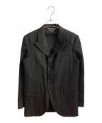 COMME des GARCONS HOMME PLUSコムデギャルソンオムプリュス）の古着「ウールデザインジャケット」｜ブラック