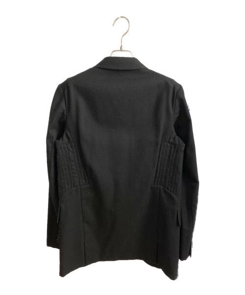 COMME des GARCONS HOMME PLUS（コムデギャルソンオムプリュス）COMME des GARCONS HOMME PLUS (コムデギャルソンオムプリュス) ウールデザインジャケット ブラック サイズ:ＸＳの古着・服飾アイテム