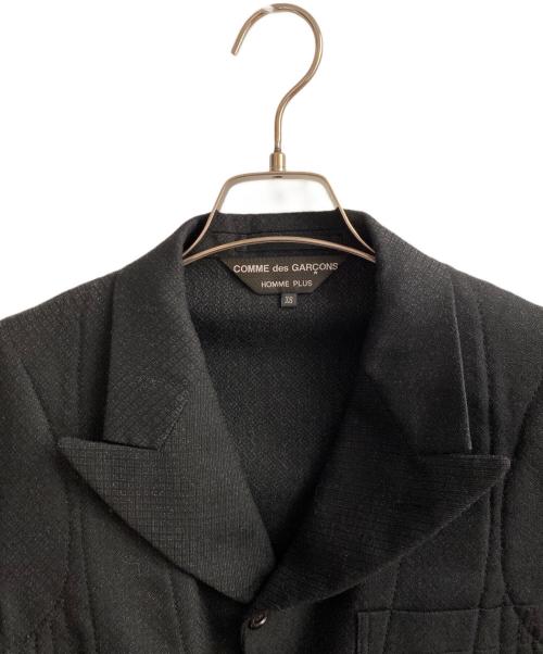 COMME des GARCONS HOMME PLUS（コムデギャルソンオムプリュス）COMME des GARCONS HOMME PLUS (コムデギャルソンオムプリュス) ウールデザインジャケット ブラック サイズ:ＸＳの古着・服飾アイテム