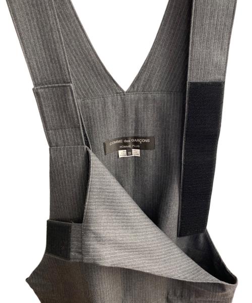 COMME des GARCONS HOMME PLUS（コムデギャルソンオムプリュス）COMME des GARCONS HOMME PLUS (コムデギャルソンオムプリュス) サロペット グレー サイズ:ＸＳの古着・服飾アイテム
