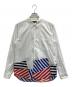 COMME des GARCONS HOMME PLUS（コムデギャルソンオムプリュス）の古着「再構築シャツ」｜ホワイト×レッド