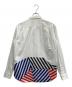 COMME des GARCONS HOMME PLUS (コムデギャルソンオムプリュス) 再構築シャツ ホワイト×レッド サイズ:S：17000円
