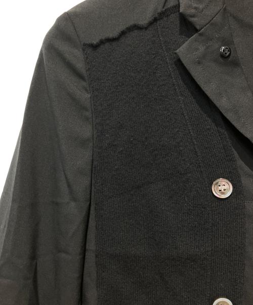COMME des GARCONS HOMME PLUS（コムデギャルソンオムプリュス）COMME des GARCONS HOMME PLUS (コムデギャルソンオムプリュス) 再構築ジャケット ブラック サイズ:XSの古着・服飾アイテム