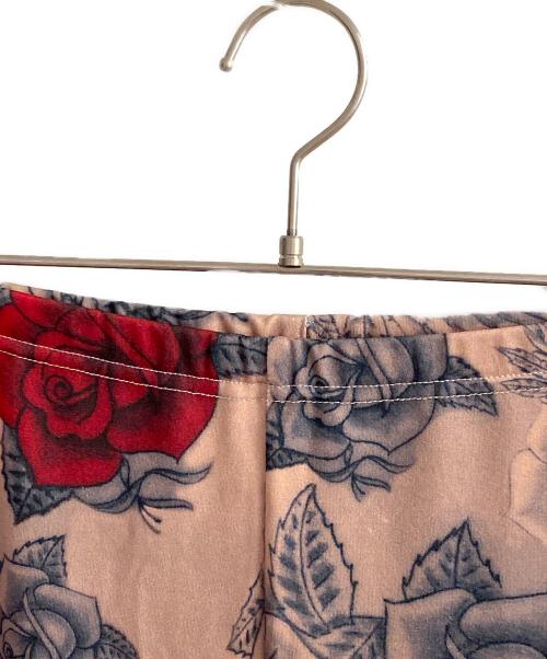 COMME des GARCONS（コムデギャルソン）COMME des GARCONS (コムデギャルソン) レギンスパンツ ベージュ×レッド サイズ:Mの古着・服飾アイテム