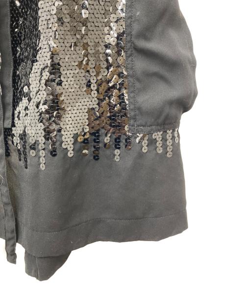 tricot COMME des GARCONS（トリココムデギャルソン）tricot COMME des GARCONS (トリココムデギャルソン) スパンコールラップスカート ブラック サイズ:表記なしの古着・服飾アイテム