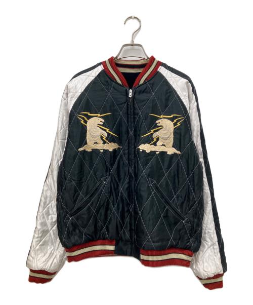 TAILOR TOYO（テーラー東洋）TAILOR TOYO (テーラー東洋) Late 1950s Style Velveteen Souvenir Jacket “MOUNTAIN GOAT” × “ALASKAN FLAG” ブラック サイズ:Mの古着・服飾アイテム