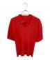 PLEATS PLEASE（プリーツプリーズ）の古着「プリーツポロシャツ」｜レッド