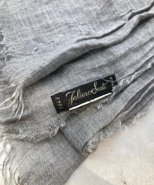 FALIERO SARTI（ファリエロサルティ）Faliero Sarti (ファリエロサルティ) カシミヤ混ストール グレーの古着・服飾アイテム