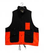 PORTRAITEポートレイト）の古着「Over Vest Hi-Vis Orange」｜ブラック