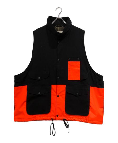 PORTRAITE（ポートレイト）PORTRAITE (ポートレイト) Over Vest Hi-Vis Orange ブラック サイズ:M 未使用品の古着・服飾アイテム