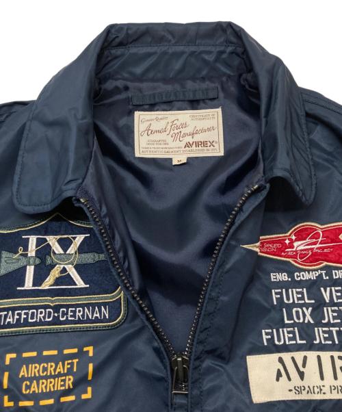 AVIREX（アヴィレックス）AVIREX (アヴィレックス) CWU-36P フライトジャケット ネイビー サイズ:Ｍの古着・服飾アイテム