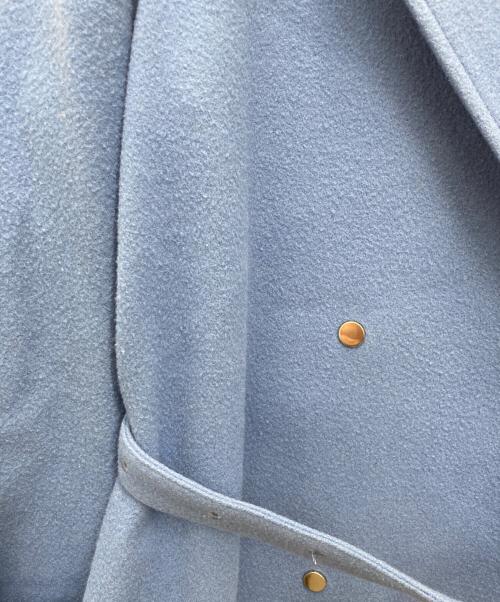 Ameri（アメリ）Ameri (アメリ) BELT FLARE LONG COAT ブルー サイズ:Mの古着・服飾アイテム