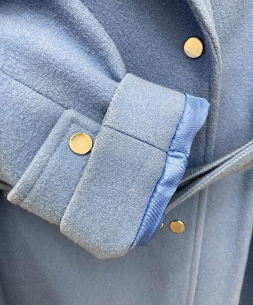 Ameri（アメリ）Ameri (アメリ) BELT FLARE LONG COAT ブルー サイズ:Mの古着・服飾アイテム