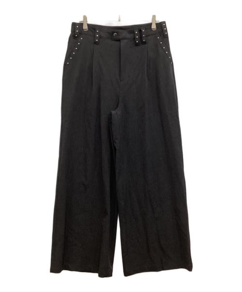 ANDER HUNK（アンダーハンク）ANDER HUNK (アンダーハンク) スタッズデザインバギースラックス グレー サイズ:Lの古着・服飾アイテム