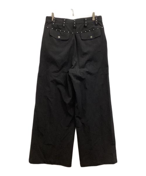 ANDER HUNK（アンダーハンク）ANDER HUNK (アンダーハンク) スタッズデザインバギースラックス グレー サイズ:Lの古着・服飾アイテム